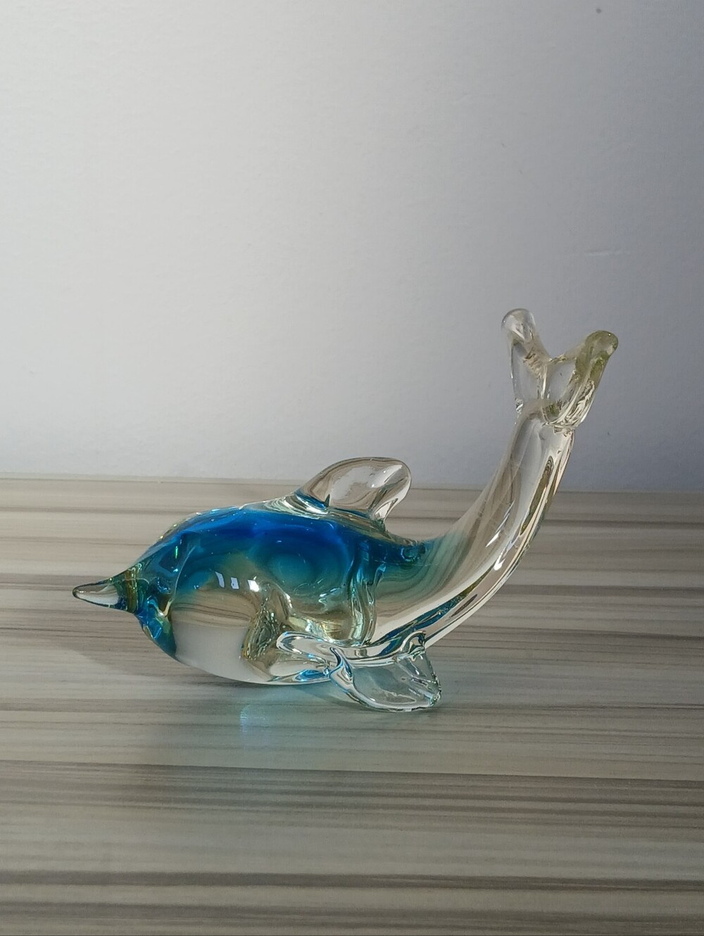 Vintage Art Glass Dolphin Figurine